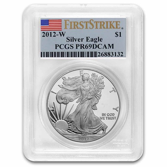 2012-W Proof Silver American Eagle PR-69 PCGS 2012-W Proof Silver American Eagle PR-69 PCGS